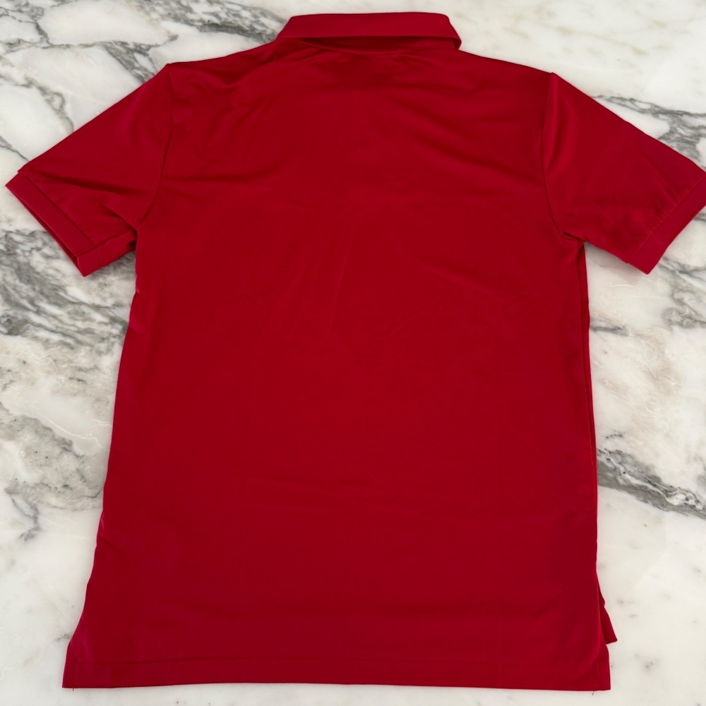 Polo Ralph Lauren Red Polyester Boys Short sleeve Polo‎ shirt, Sz 10-12 - Picture 4 of 4
